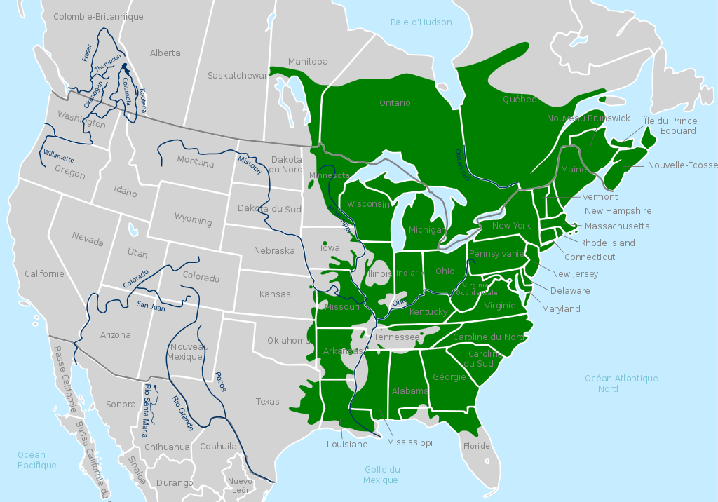 spring peeper range map